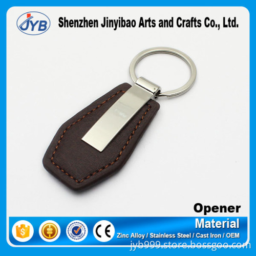 custom cars brand luxury leather keychain high quality car logo keyrings